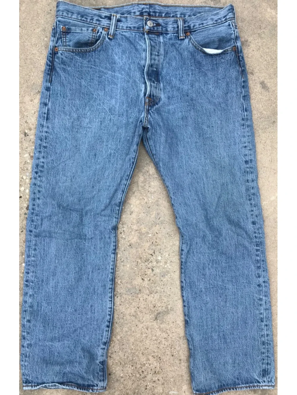 Vintage Levi's 501 Medium Wash Denim Blue Jeans Men's 36X29 Cotton Pants